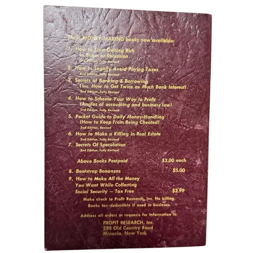 1963 Pocket Guide To Daily Money Handling Plain Language Money Making Book No. 5